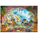 1000 Piece Jigsaw Puzzle - Mediterranean Terrace View