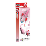 Eugy Axolotl 3D puzzle packaging on a white background