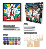 Splat Planet Wood Art Kit - Spaceship