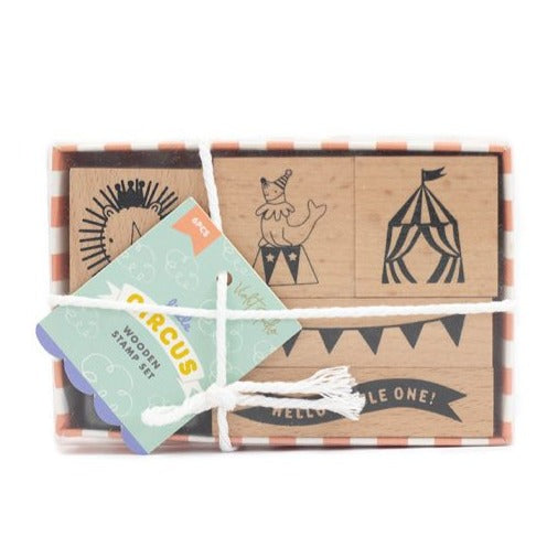 Violet Studio Little Circus Wooden Stamp Set