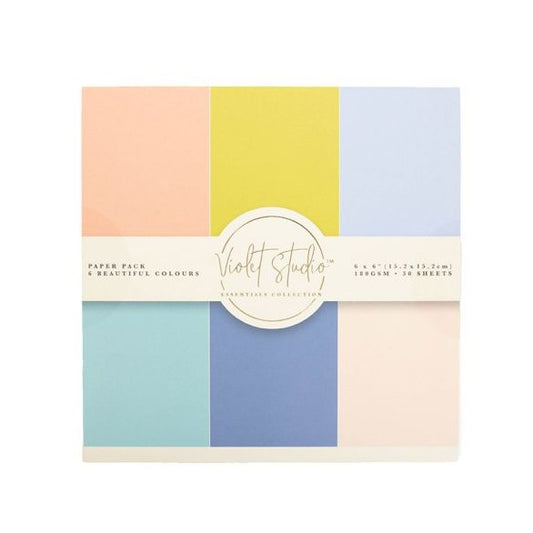 Violet Studio 6" x 6" Double Sided Paper Pad - Pastels