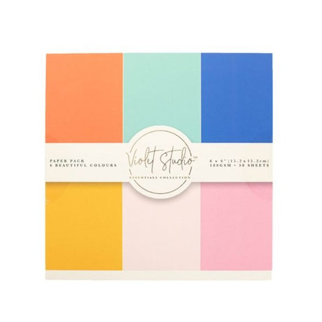 Violet Studio 6" x 6" Double Sided Paper Pad - Brights