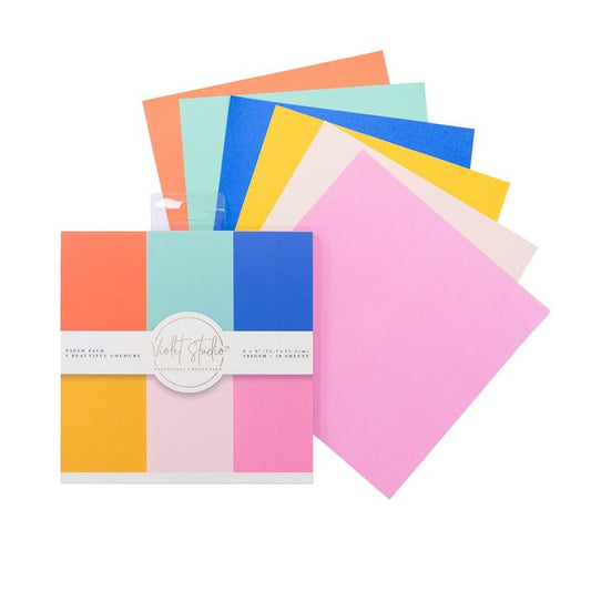 Violet Studio 6" x 6" Double Sided Paper Pad - Brights