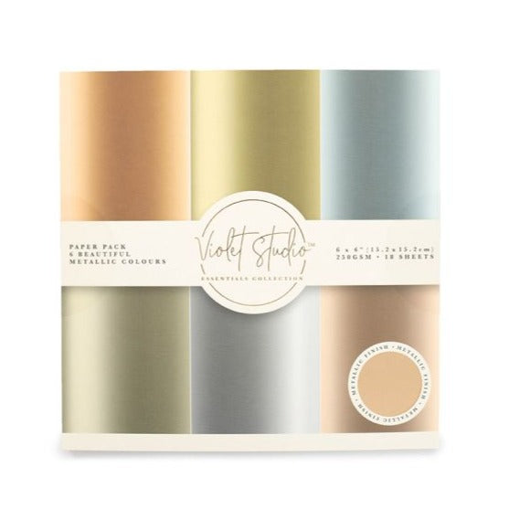 Violet Studio 6" x 6" Paper Pad - Metallics