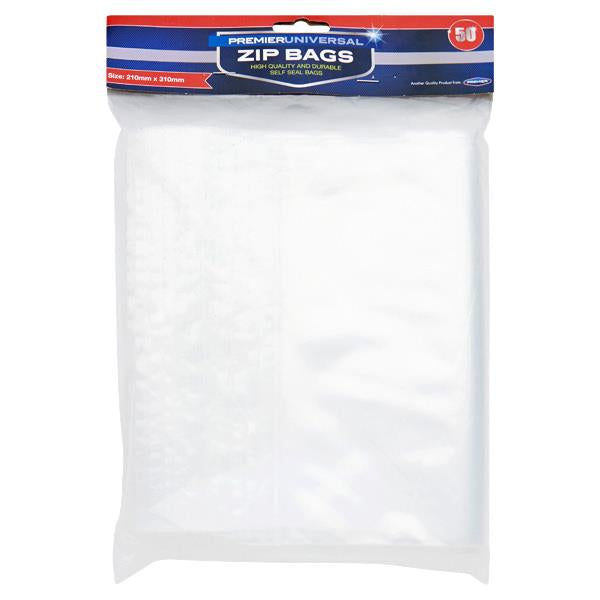 Zip Bags - 210x310mm (50 Pack)