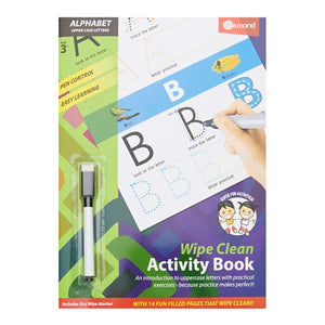 Ormond A4 Wipe Clean Activity Book W/pen - Alphabe