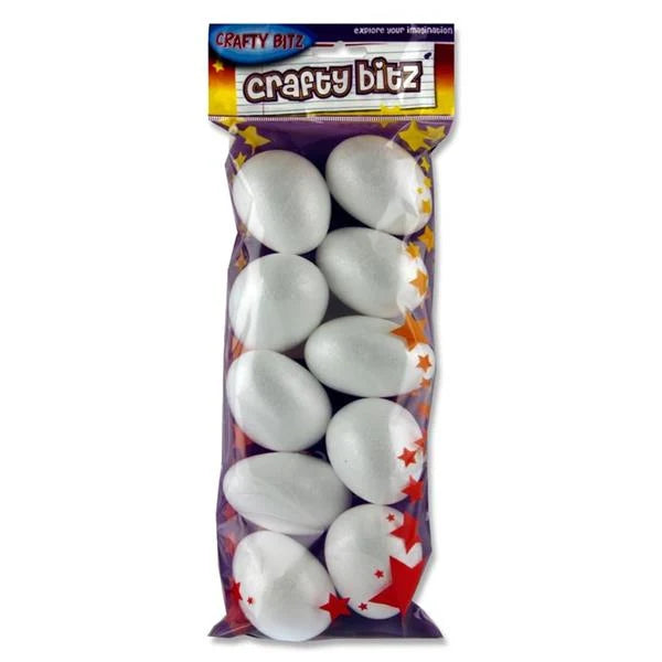 Polystyrene Eggs - 7cm (Pack of 10)