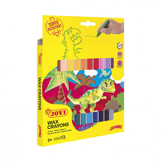 Jovi Jumbo Pack of Wax Crayons  (24 Assorted Colours)