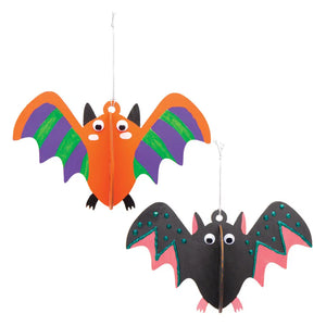 Baker Ross Wooden 3D Bat Decorations (Pack of 6)