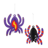 Wooden 3D Spider Decorations (Pack of 6)