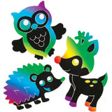 Woodland Animal Scratch Art Magnets (Pack of 10)
