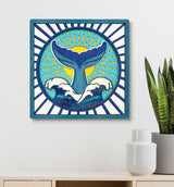 Splat Planet Wood Art Kit - Whale