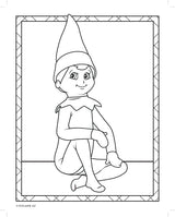 Elf on the Shelf Colouring Book