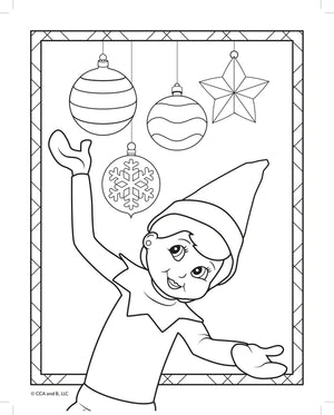 Elf on the Shelf Colouring Book