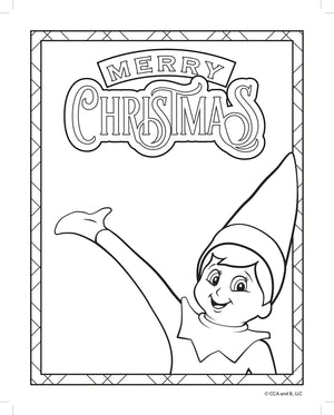 Elf on the Shelf Colouring Book