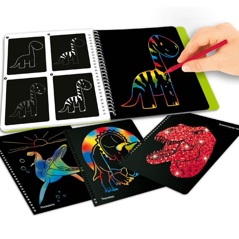 Dino World  Mini Magic-Scratch Book