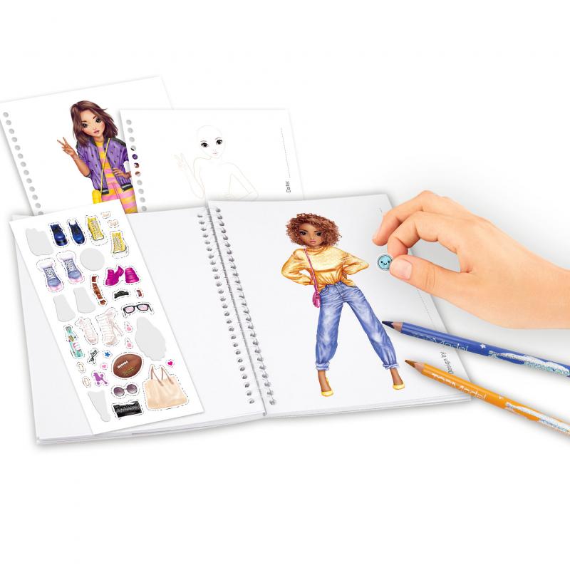 TOPModel 120 Page Pocket Colouring Book for Models and Pets