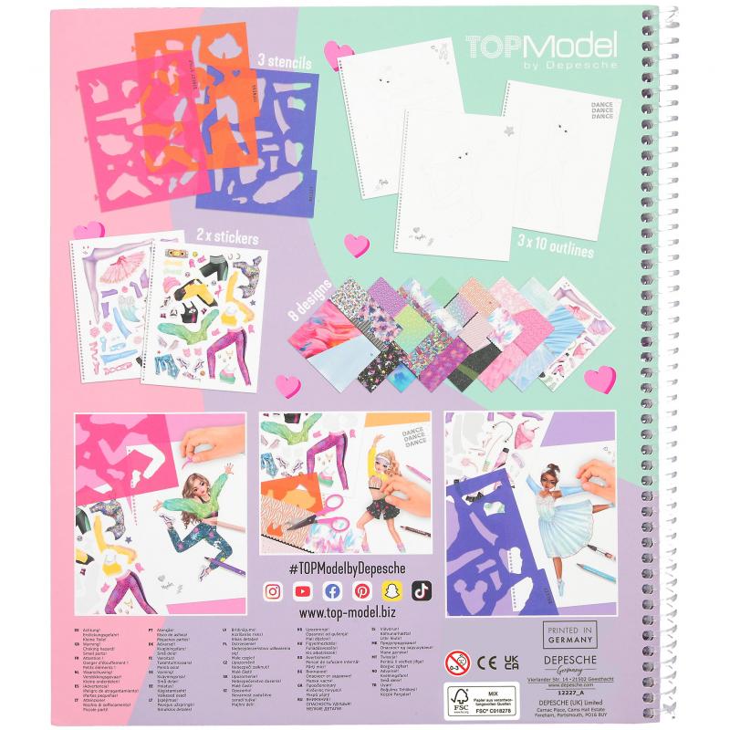TOPModel DANCE Colouring Book