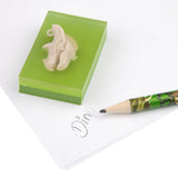 Dino World Eraser With Dino Figurine
