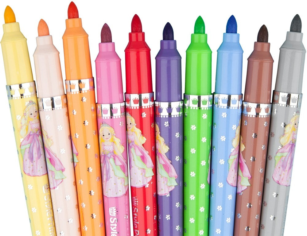 My Style Princess 10 Felt Tip Markers