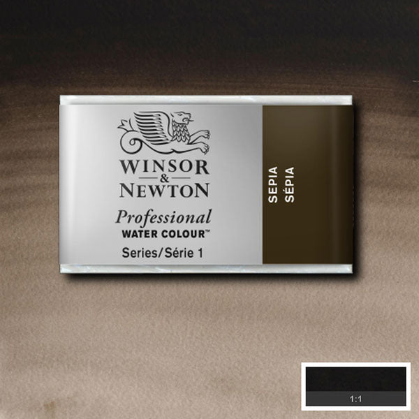 Sepia Whole Pan - S1 Professional Watercolour