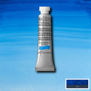 Winsor Blue Green Shade 5ml - S1 Professional Watercolour