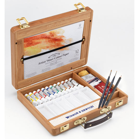 Winsor & Newton Artist's Watercolour Tube Bamboo Box Set