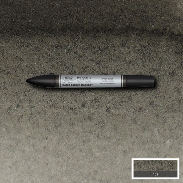 Watercolour Markers Ivory Black 331