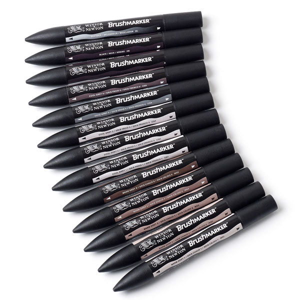 Winsor & Newton Brushmarker 12 Greys
