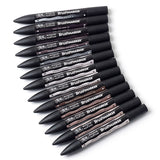 Winsor & Newton Brushmarker 12 Greys