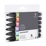 Winsor & Newton Promarker - 6 Pastel Tones