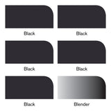 Winsor & Newton Promarker - 5 Blacks + Blender Set