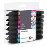 Winsor & Newton Promarker 12+1 Manga Chibi