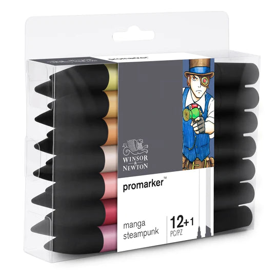 Winsor & Newton Promarker 12+1 Manga Steampunk