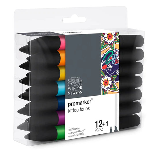 Winsor & Newton Promarker 12+1 Manga Tattoo