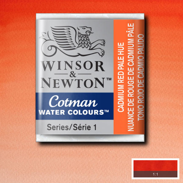 Cotman Watercolour Cadmium Red Pale Hue Half Pan