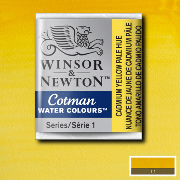 Cotman Watercolour Cadmium Yellow Pale Hue Half Pan