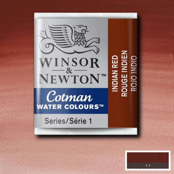 Cotman Watercolour Indian Red Half Pan