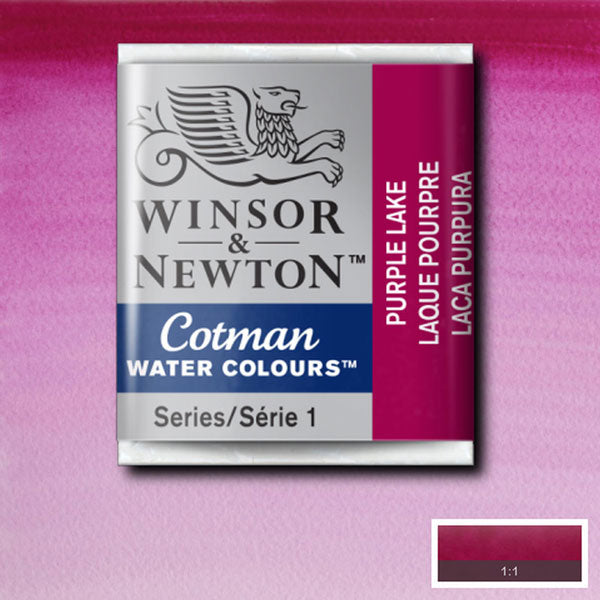 Cotman Watercolour Purple Lake Half Pan