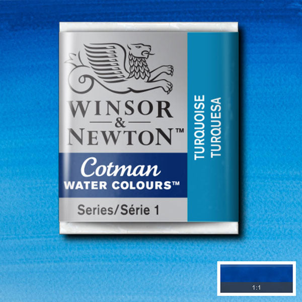Cotman Watercolour Turquoise Half Pan