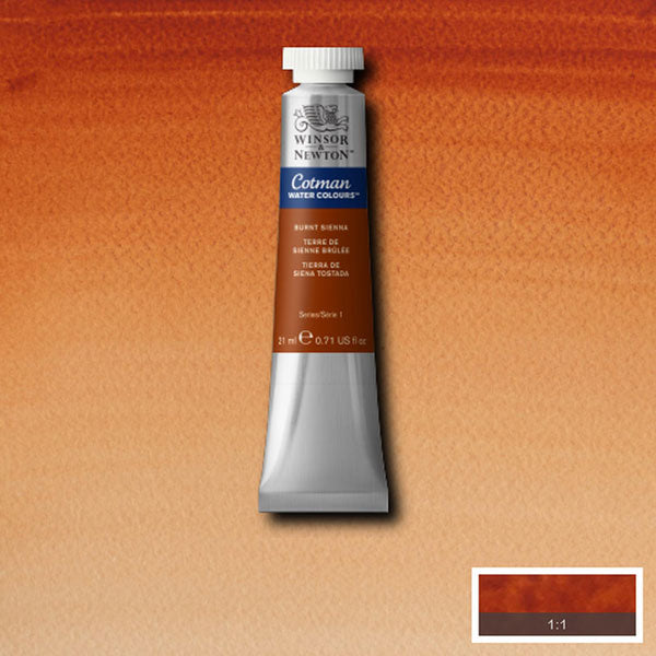 Cotman Watercolour Burnt Sienna 21ml