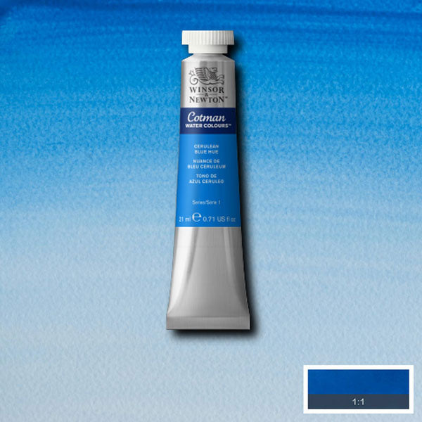 Cotman Watercolour Cerulean Blue Hue 21ml