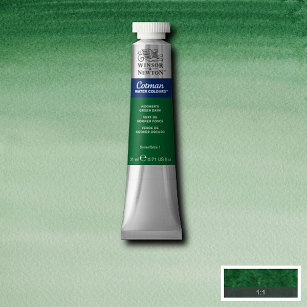 Cotman Watercolour Hooker's Green Dark 21ml