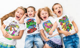 Splat Planet PYO T-Shirt: Flamingo (Size 3-4 Years)