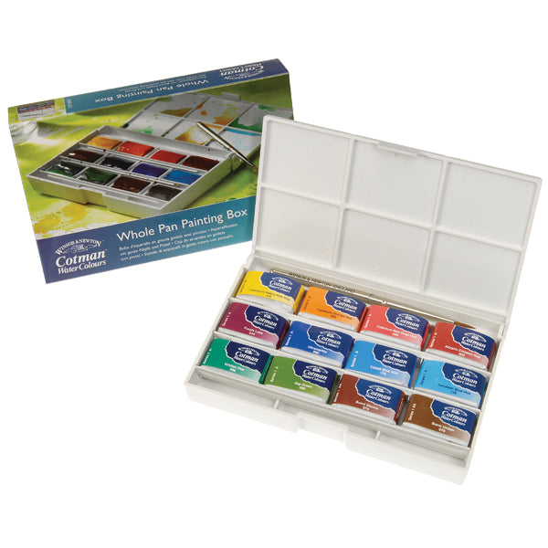  Cotman Whole Pan Paint Box -12. Product code: 0390653  Barcode: 5012572005524