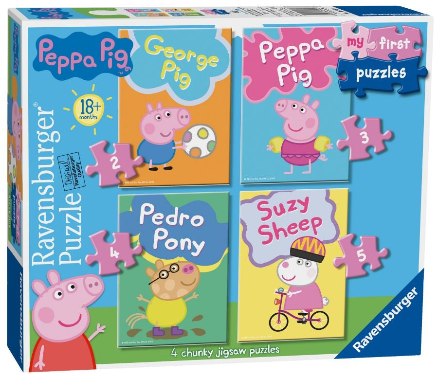 Peppa Pig My First Puzzles 2,3,4 & 5 Piece Jigsaw