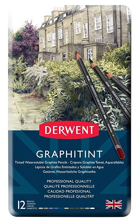 Derwent Graphitint Pencils 12 Tin
