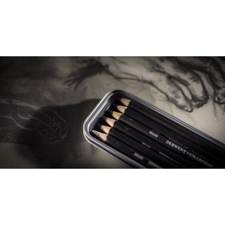 Derwent - Charcoal Pencil - 6 Tin