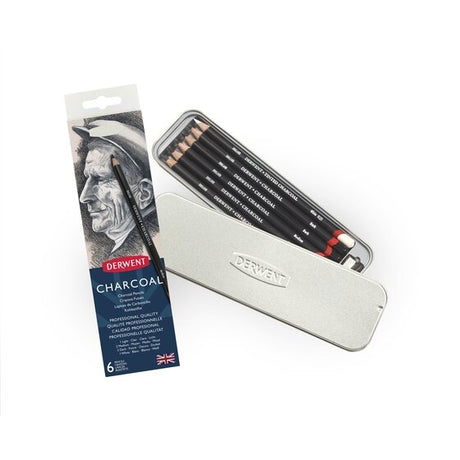 Derwent - Charcoal Pencil - 6 Tin