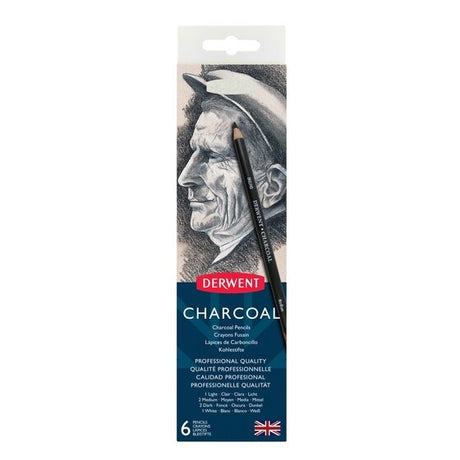 Derwent - Charcoal Pencil - 6 Tin